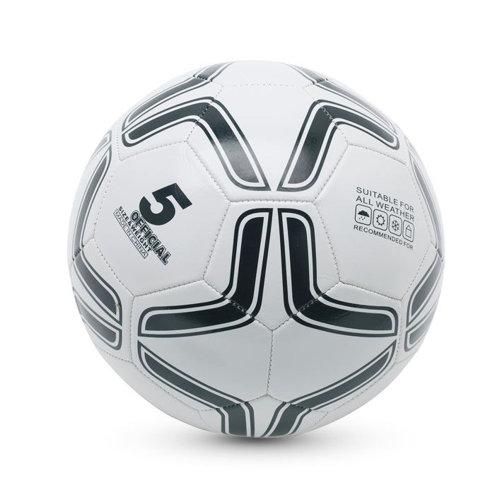 MO7933-33Soccerini Fussball aus PVC 21.5cm_ weiss_schwarz