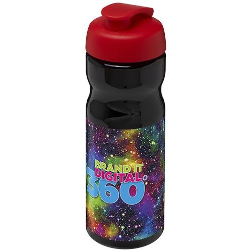 PF210045-15H2O Active® Base 650 ml Sportflasche mit Klappdeckel_ schwarz_rot