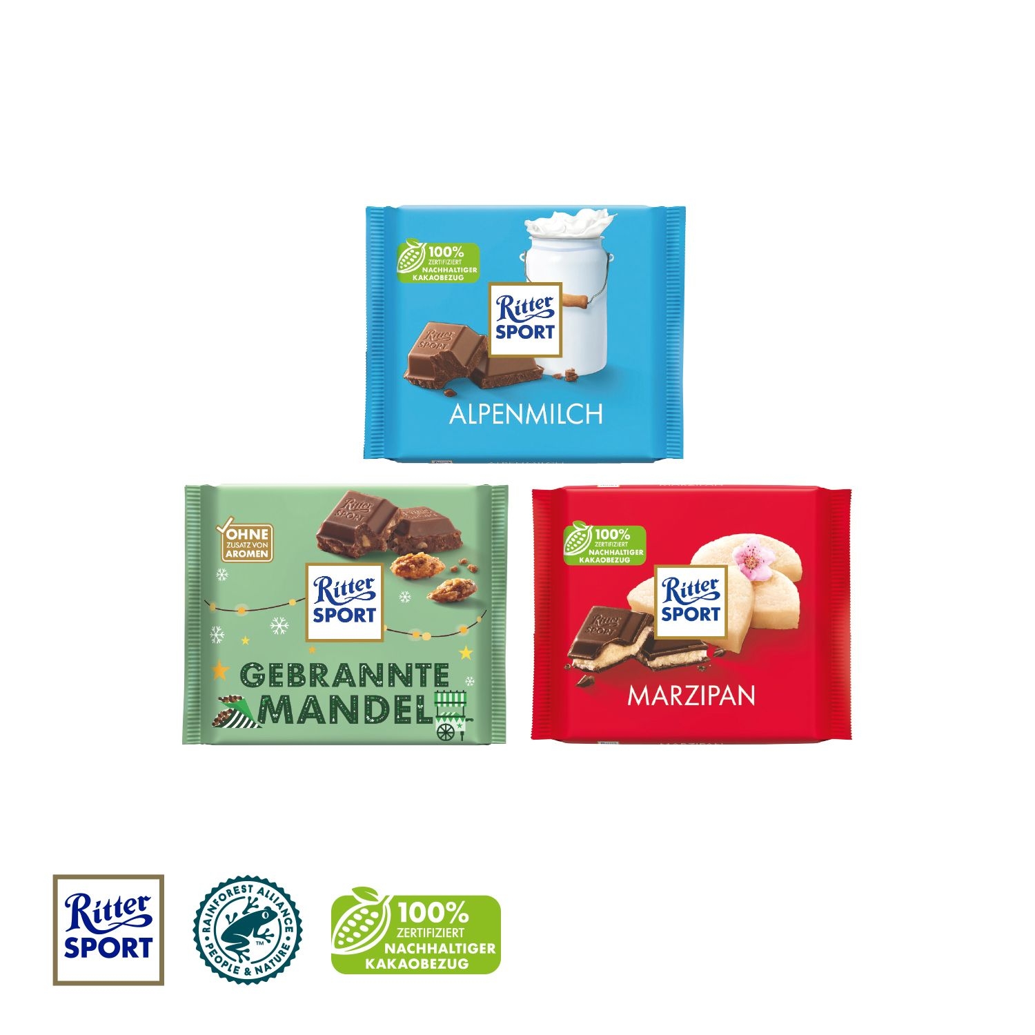 CD95477-01Schokotafel Ritter SPORT „Rentier“_ Ritter SPORT Weihnachtsschokolade
