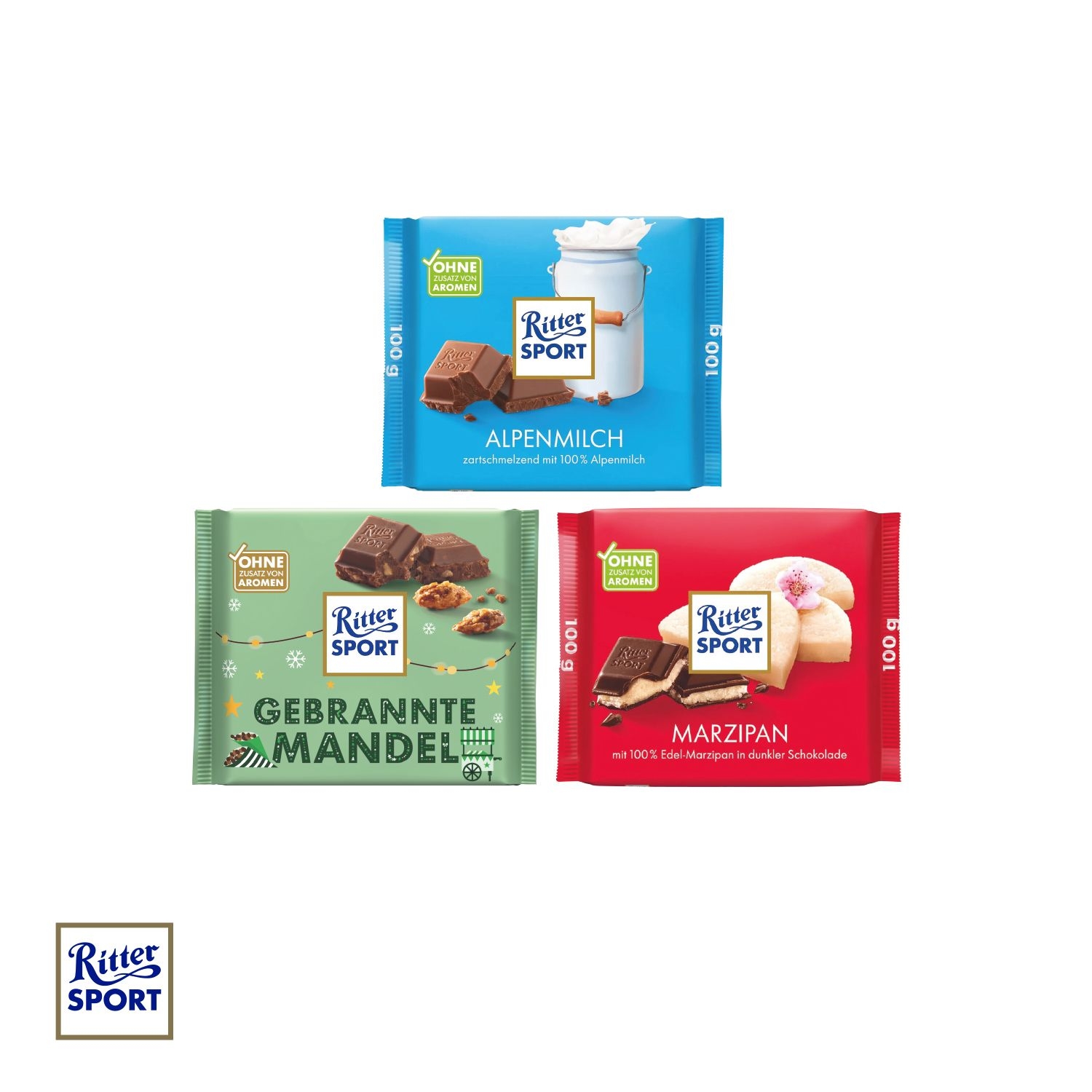 CD95477-01Schokotafel Ritter SPORT „Rentier“_ Ritter SPORT Weihnachtsschokolade