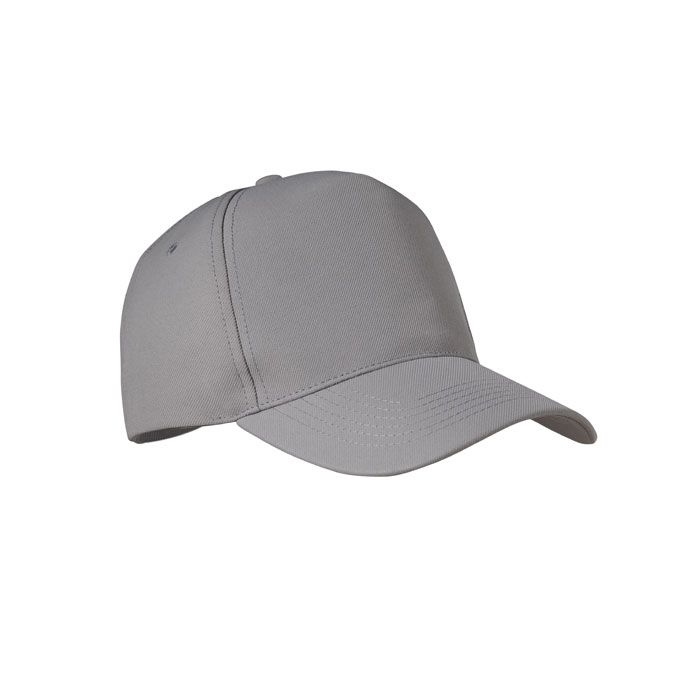 MO6831-07Senga RPET Baseball Kappe 5 Panels_ grau