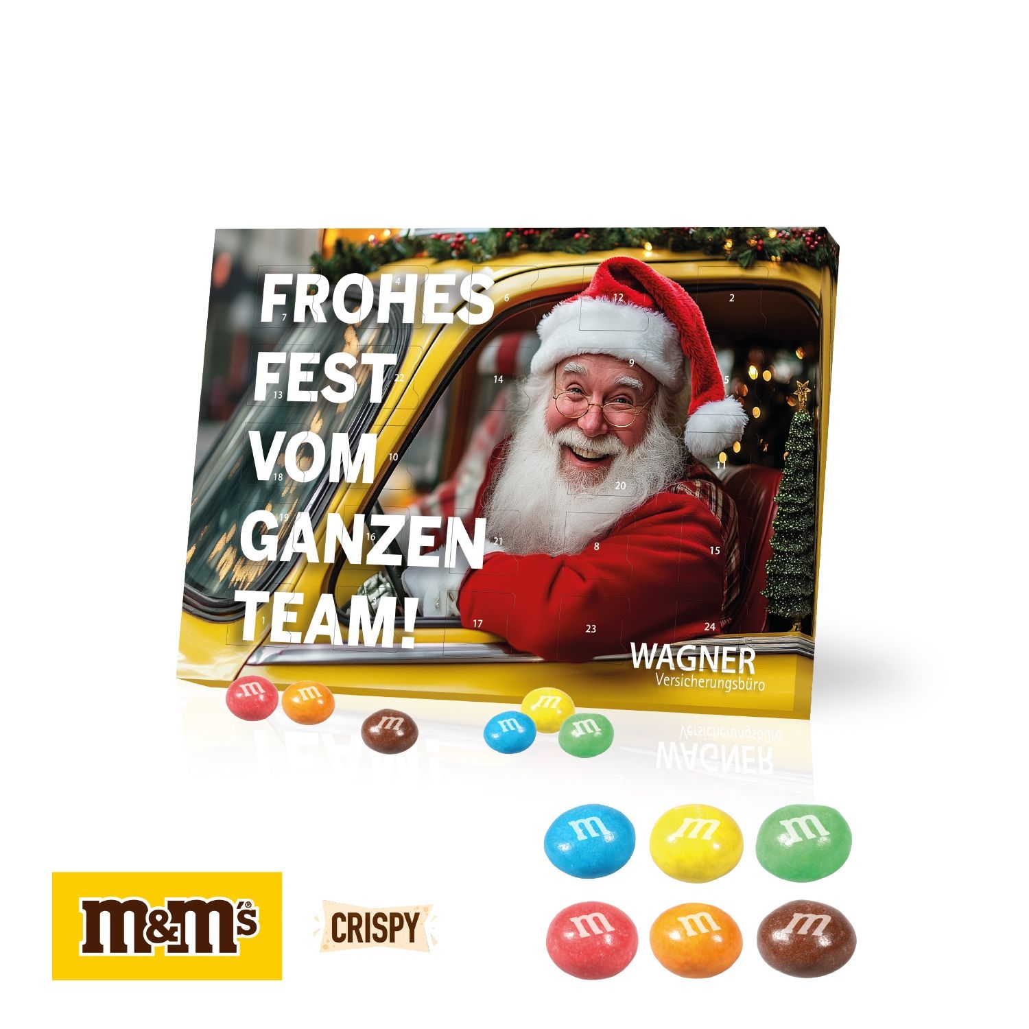 CD95159Tisch-Adventskalender mit M_M® Knusperkugeln