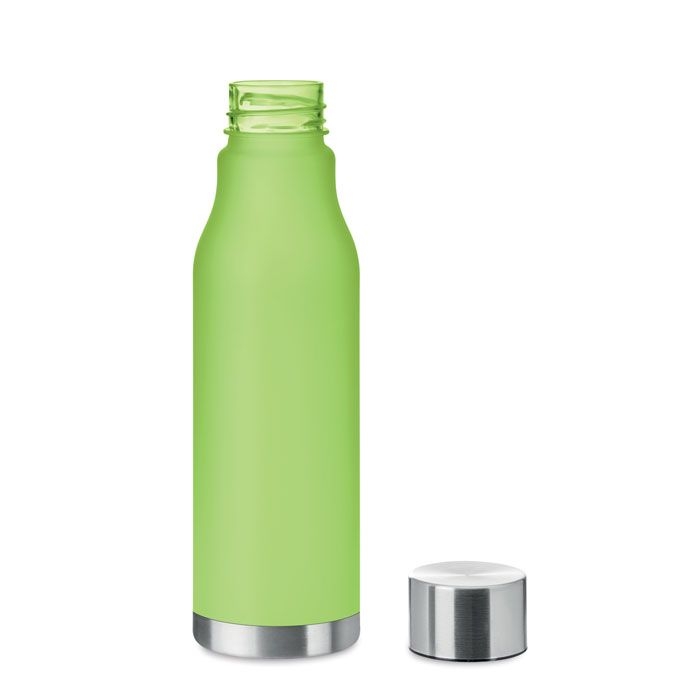 MO6237-51Glacier Rpet Trinkflasche RPET 600ml_ transparent limettengruen
