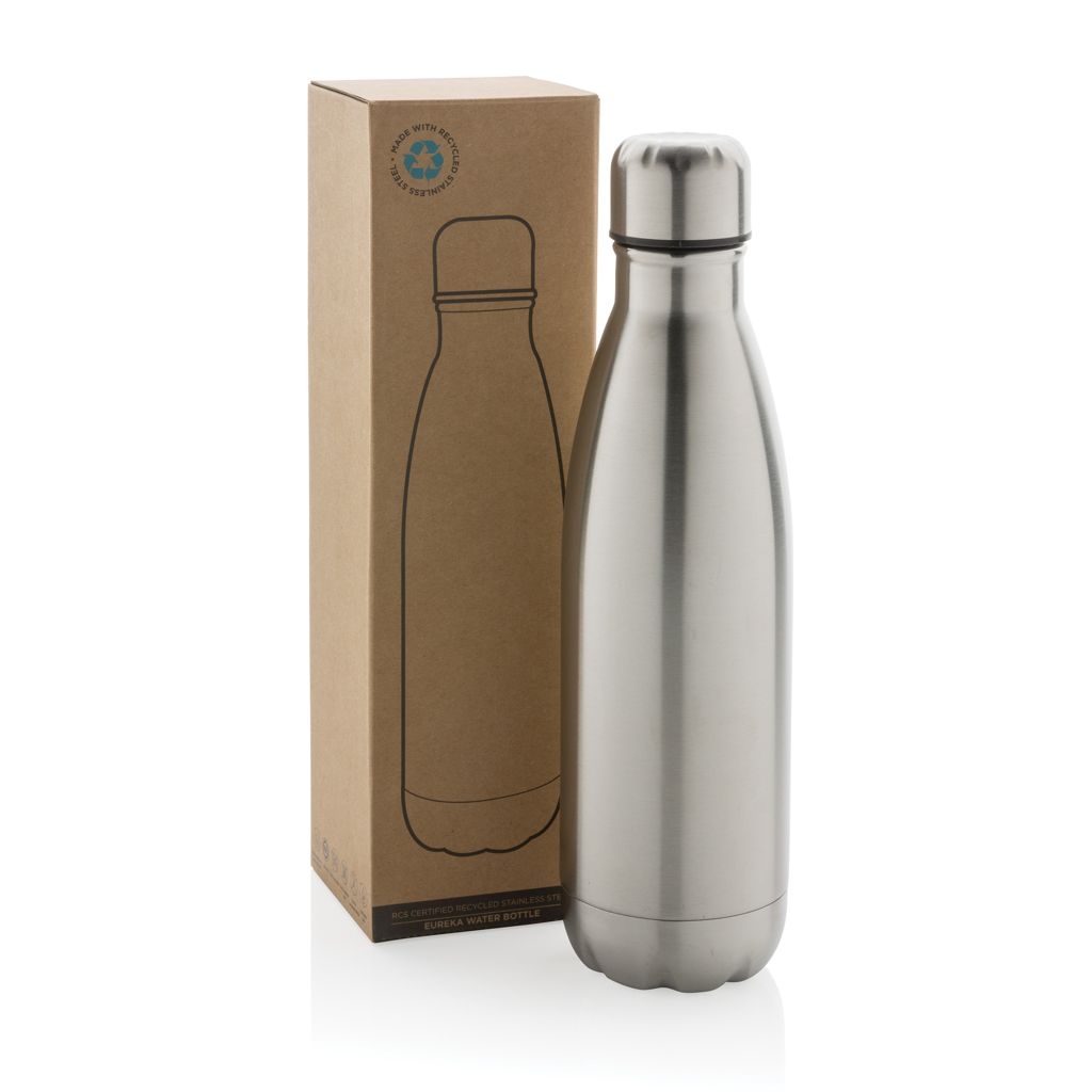 XDP435_72-2Eureka einwandige Wasserflasche aus RCS rec. Stainless-Steel_ silber
