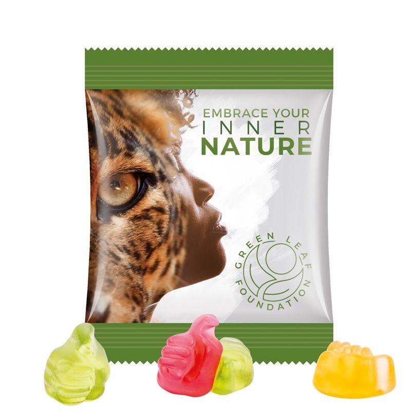 JG10062-13Minituete 15g_ Fruchtgummi Standardformen_ Like-Daumen_ weisse Folie