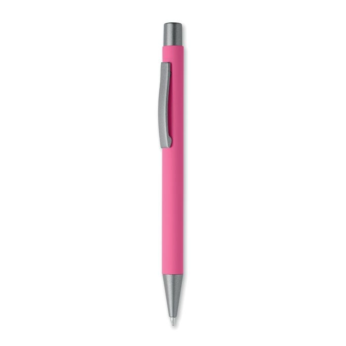 MO3222-38Nali Druckkugelschreiber recy. Alu_ fuchsia