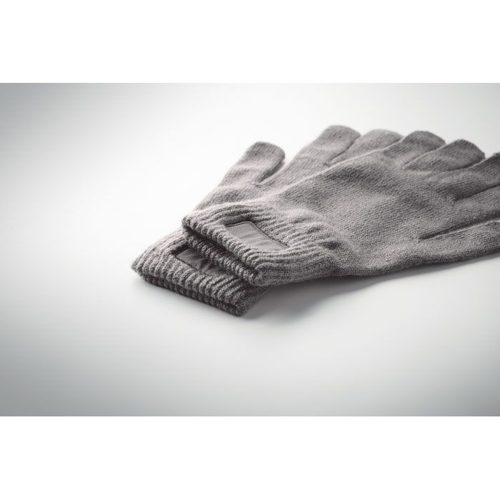 MO2399-15Handnit Gestrickte Handschuhe RPET_ steingrau