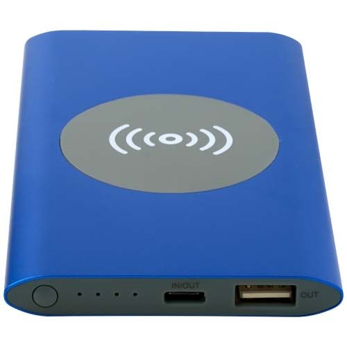 PF124384-2Juice 4000 mAh Typ-C kabellose Powerbank aus recyceltem Aluminium _ royalblau