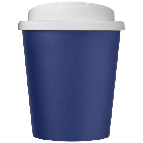 PF210699-8Americano® Espresso 250 ml Isolierbecher mit auslaufsicherem Schraubverschluss_ blau_weiss