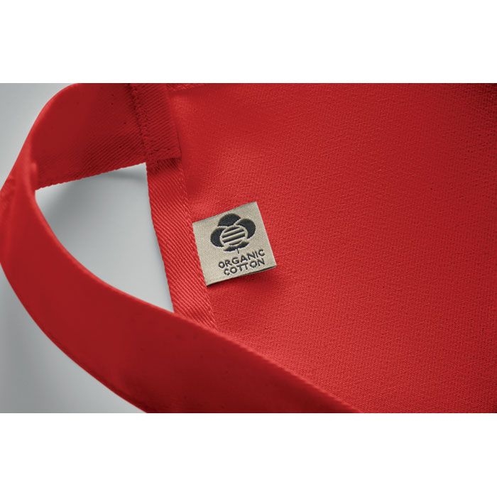 MO2249-05Gamma Kuechenschuerze Organic Cotton_ rot