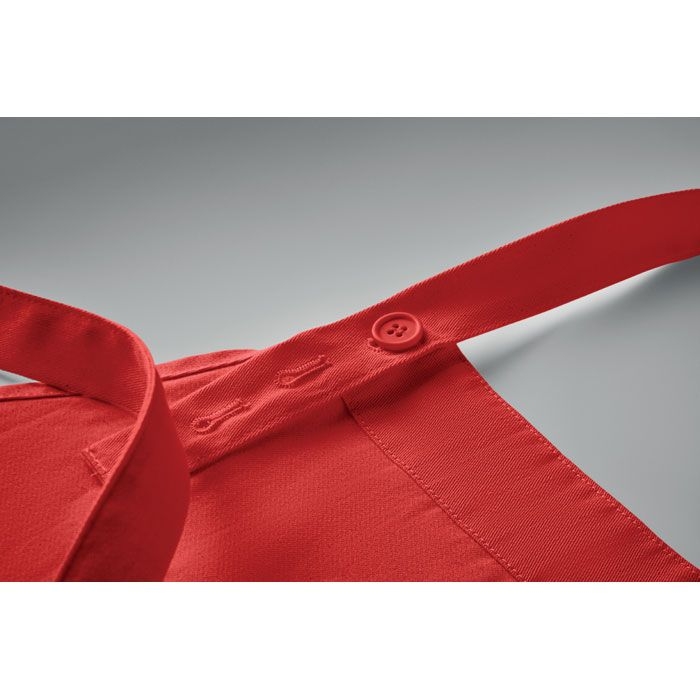 MO2249-05Gamma Kuechenschuerze Organic Cotton_ rot