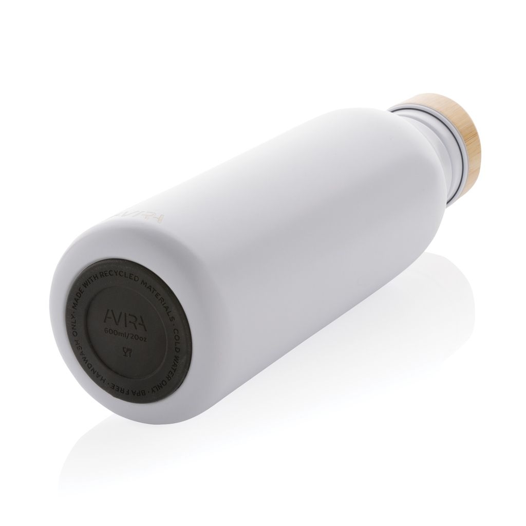 XDP438_06-3Avira Alcor 600ml Wasserflasche aus RCS rec. Stainless-Steel_ weiss