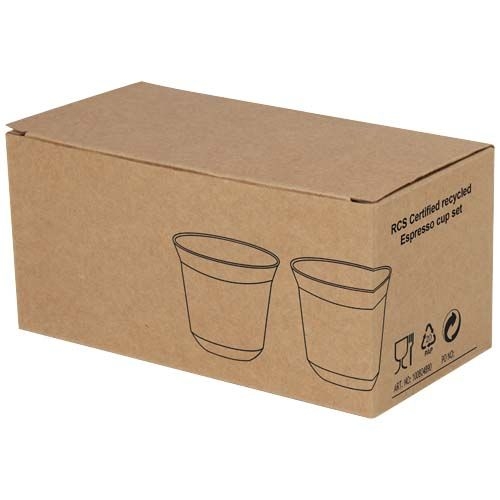 PF100804-2Duo 80 ml RCS-zertifiziertes Espressotassen Set aus Edelstahl _ schwarz