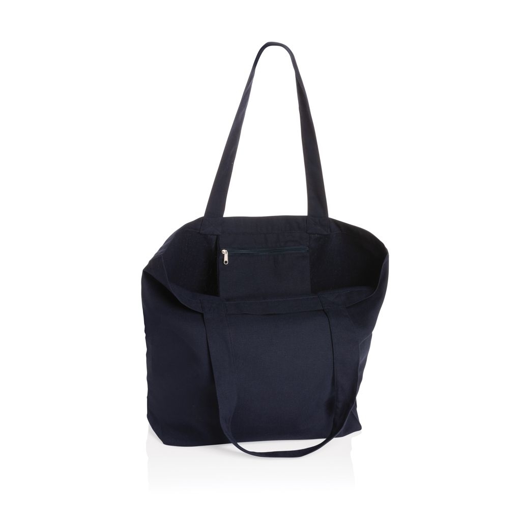 XDP762.96-5Impact Aware™ 240g_m² rcCanvas Shopper _ Tasche_ ungefaerbt_ navy blau