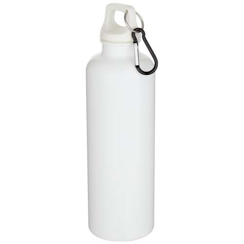 PF100878-1Oregon 750 ml einfarbige RS-zertifizierte Wasserflasche aus recyceltem Kunststoff mit Karabinerhaken