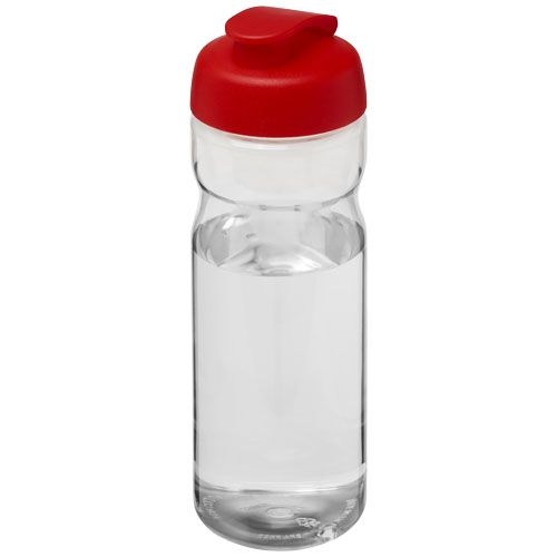 PF210436-19H2O Active® Base Tritan™ 650 ml Sportflasche mit Klappdeckel_ transparent klar_rot