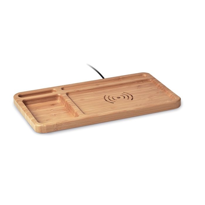 MO9391-40Cleandesk Organizer mit induktiver Ladest_ holz