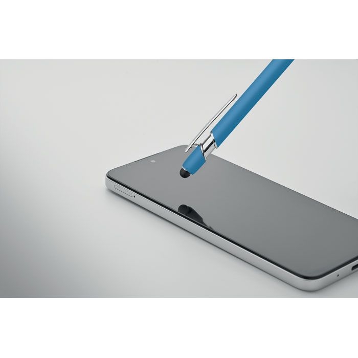 MO2798-12Siparo Druckkugelschreiber mit Stylus_ tuerkis