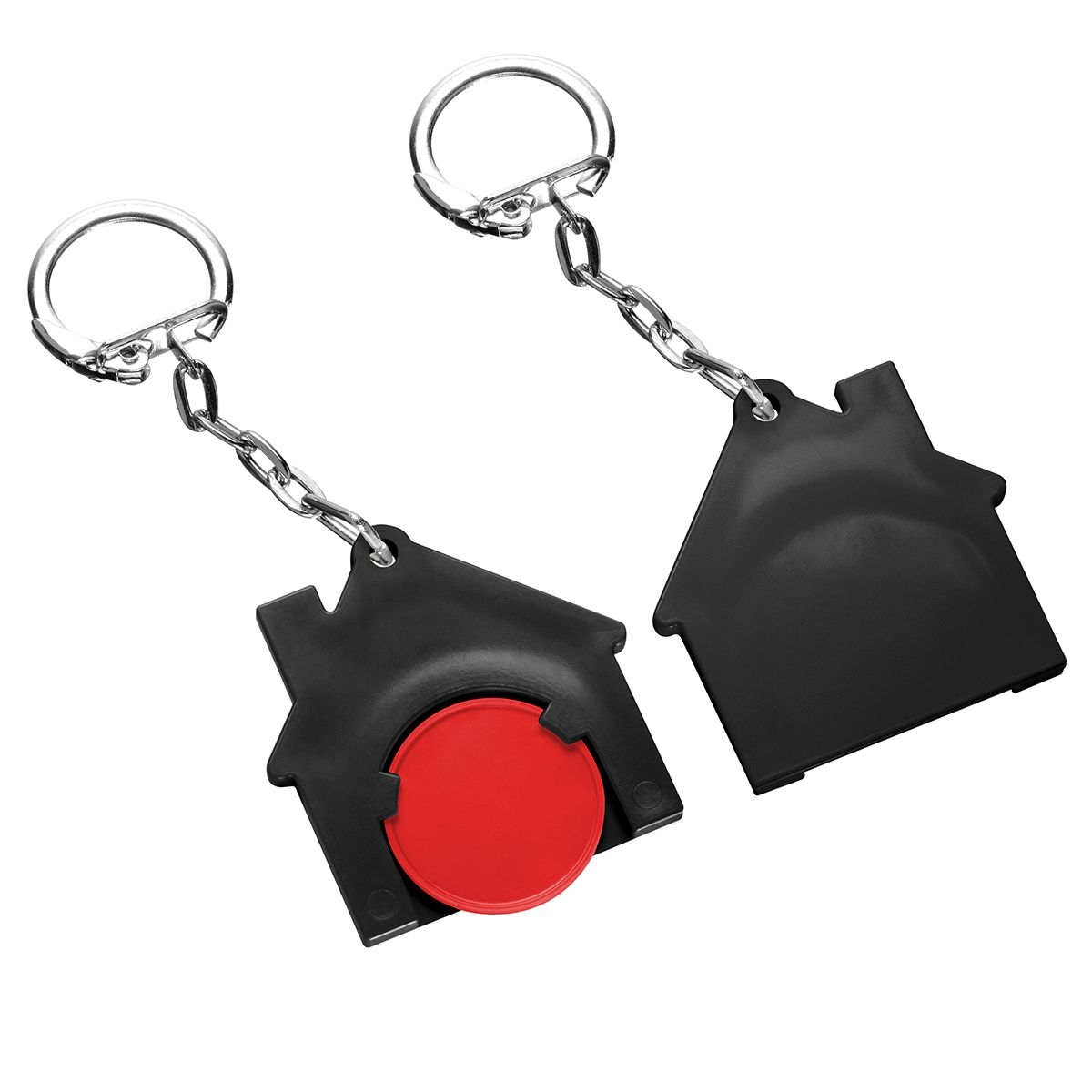 HE7516K-1-6Chiphalter mit 1€-Chip _Haus_ rot_ schwarz