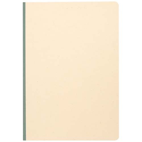 PF106125-3Liliana A5 Zuckerrohr und RPET Softcover Notizbuch_ heather gruen