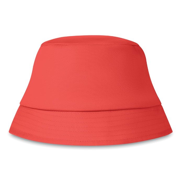 KC1350-05Bilgola Bucket hat baumwolle 160 g_m²_ rot