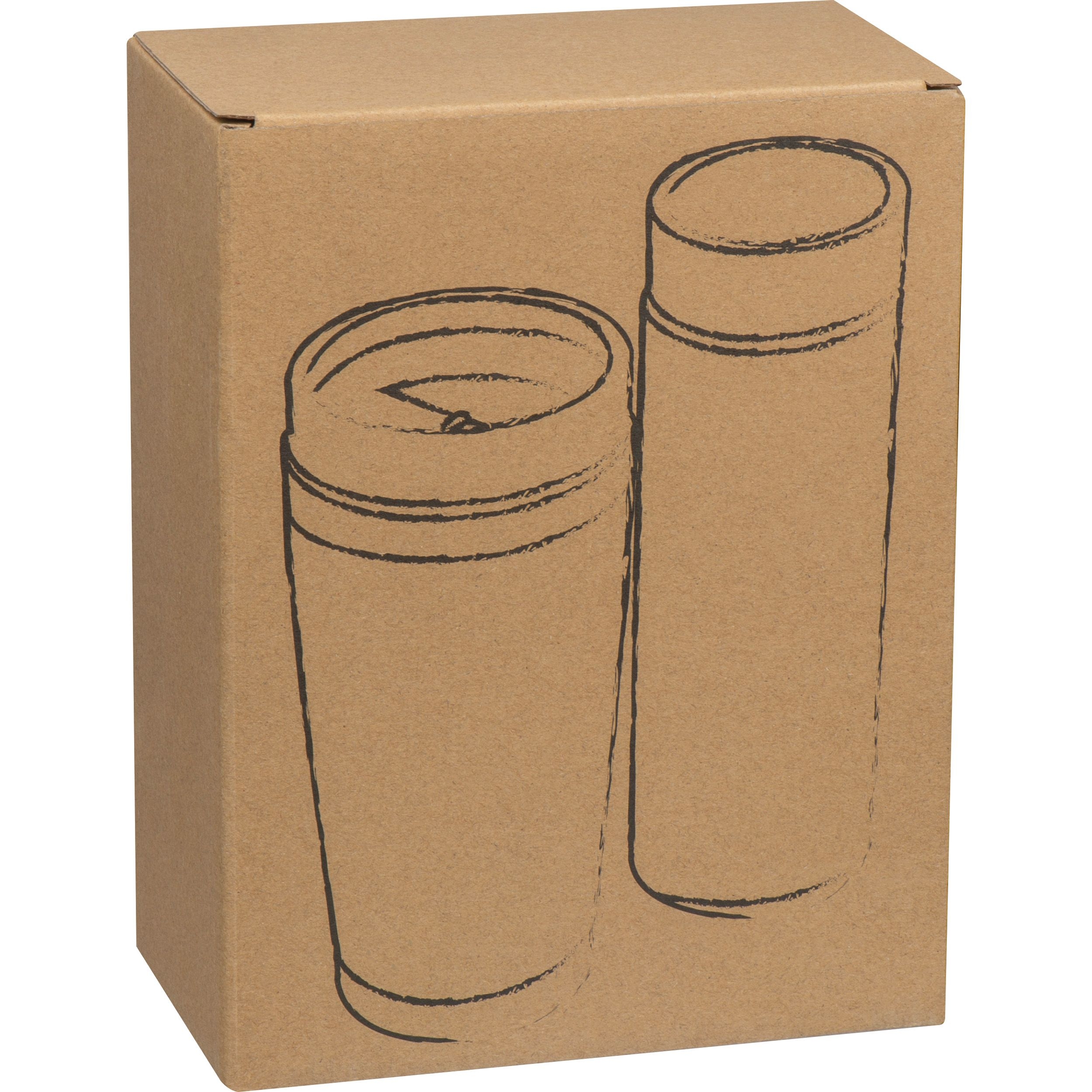 MA62979-13Set aus Trinkbecher und Vakuum Trinkflasche HECTOR_ beige