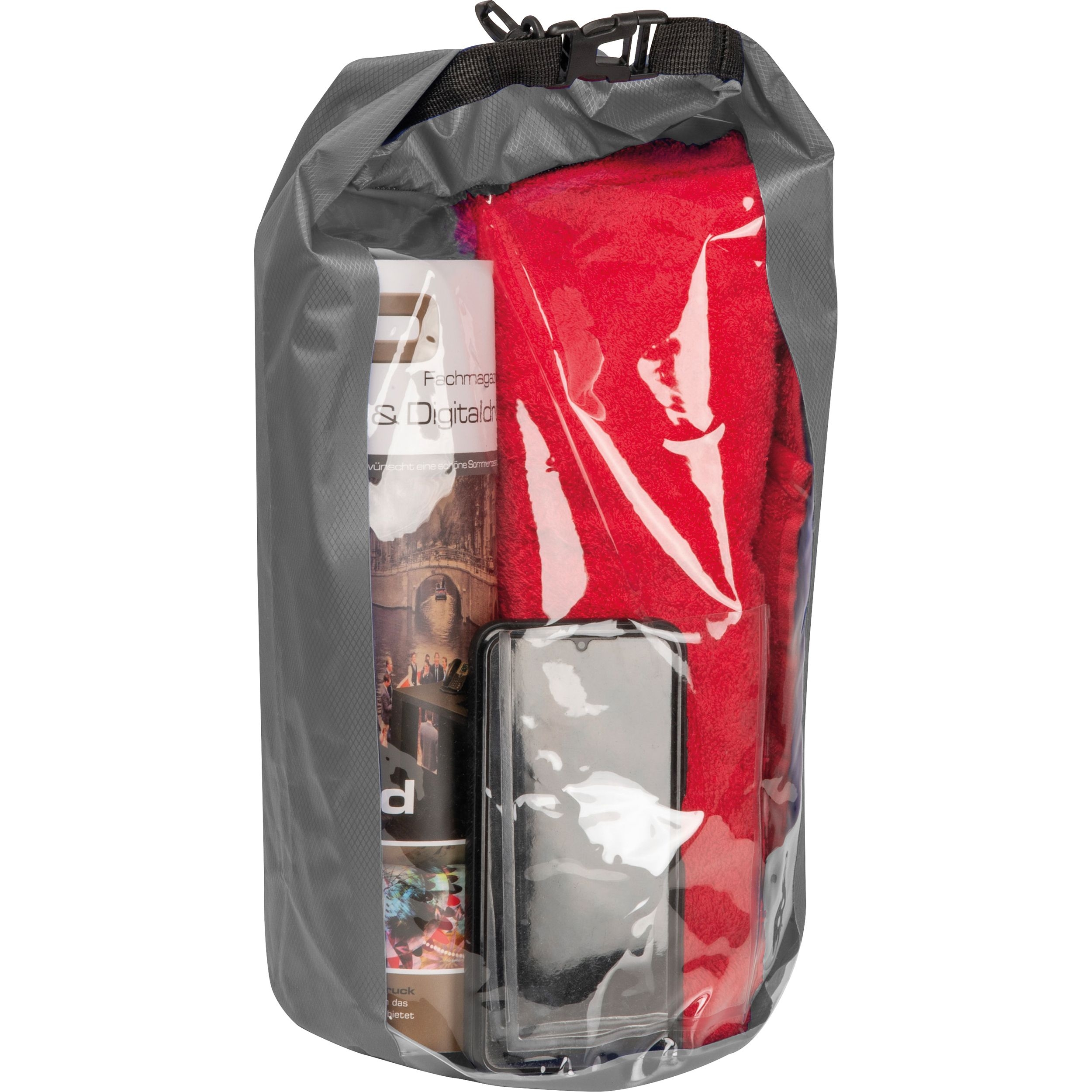 MA64744-07Wasserdichte Kuriertasche BASILIO_ silbergrau