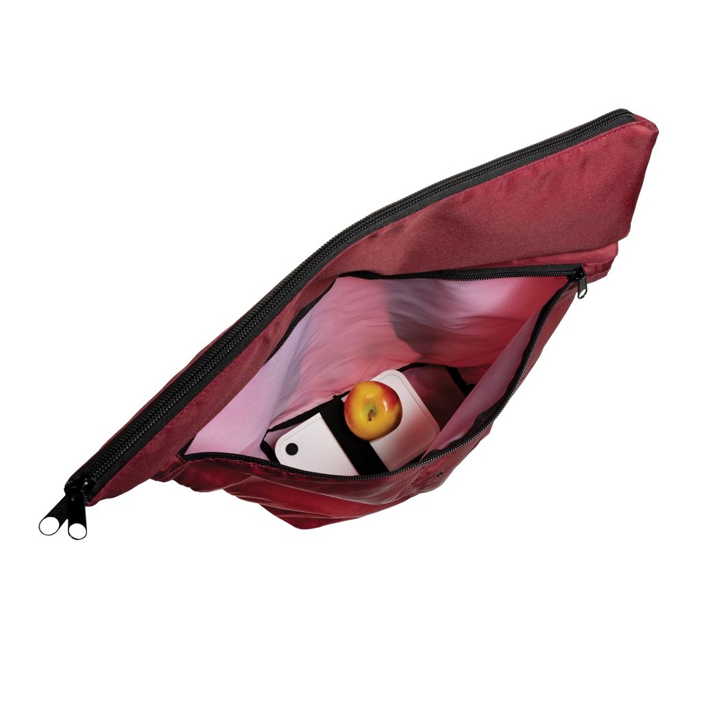 XDP763.17-4Dillon AWARE™ RPET faltbarer Lightweight-Rucksack_ rot