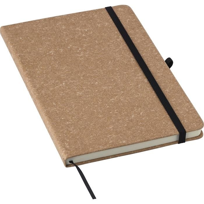 GI1015151-11Notizbuch aus recyceltem Leder _A5_ Gianna_ brown