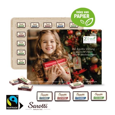 CD55396Wand-Adventskalender Sarotti _Business Exklusiv_ Inlay aus Papier
