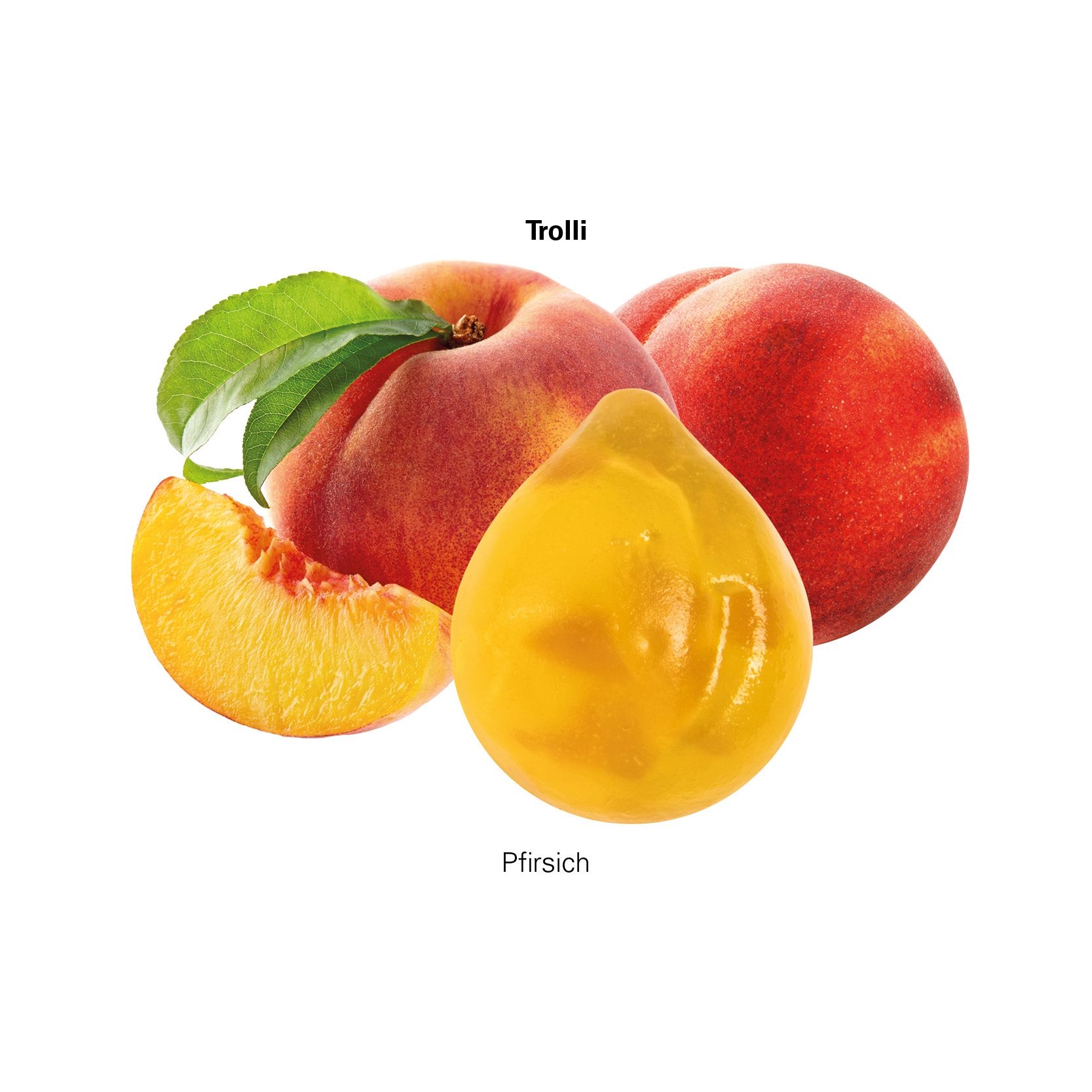 JG10069-1Tetraeder 15 g Trolli Vitamin-Fruchtgummi_ Fruchtsaft-Baerchen_ weisse Folie