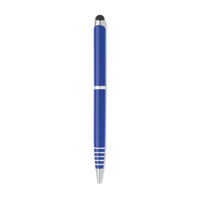 MO2157-04Florina Drehkugelschreiber mit Stylus_ blau