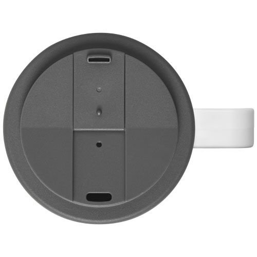 PF210420-14Brite-Ameriano® Grande 350 ml Isolierbecher mit auslaufsicherem Schraubverschluss_ weiss_grau