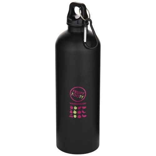 PF100872-4Oregon 750 ml matte RCS-zertifizierte_ einwandige Trinkflasche aus recyceltem Edelstahl mit Karabine
