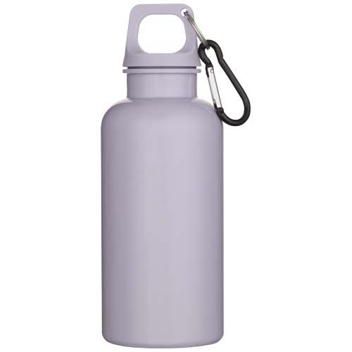PF100863-3Oregon 400 ml einfarbige RS-zertifizierte Trinkflasche aus recyceltem Kunststoff mit Karabinerhaken