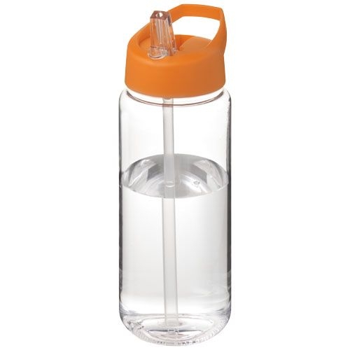 PF210446-12H2O Active® Octave Tritan™ 600 ml Sportflasche mit Ausgussdeckel_ transparent klar_orange