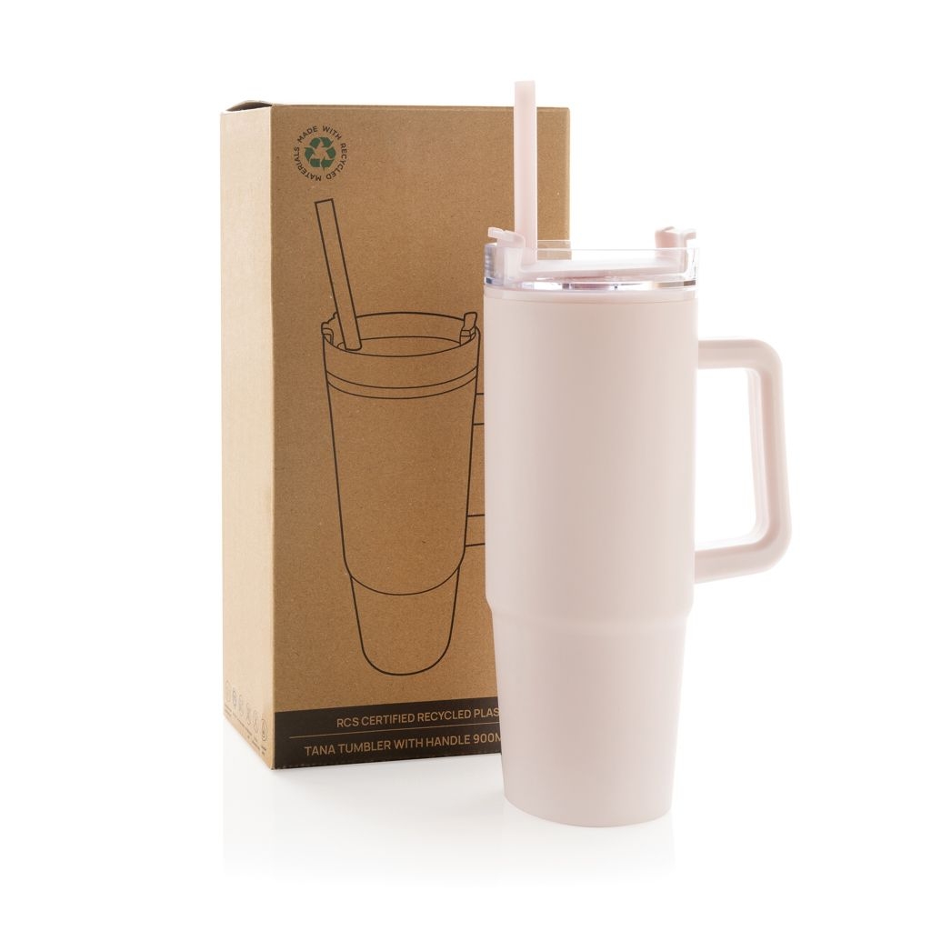 XDP437.10-14Tana Becher aus RCS recyceltem Kunststoff mit Griff 750ml_ rosa