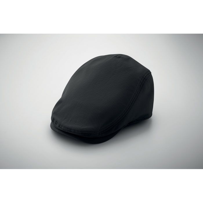 MO2850-03Flat Peak Newsboy-Kappe 235 g_m²_ schwarz