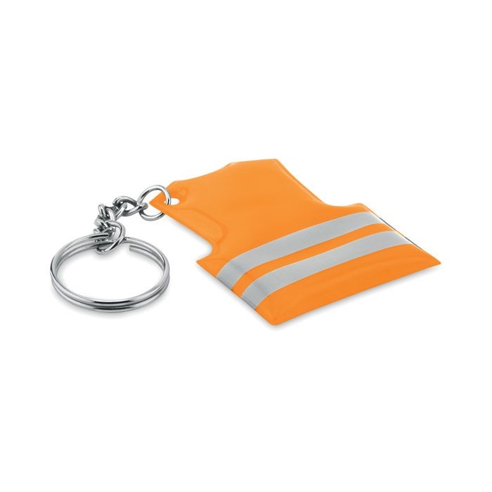 MO9199-71Visible Ring Schluesselring Sicherheitsweste_ neon orange