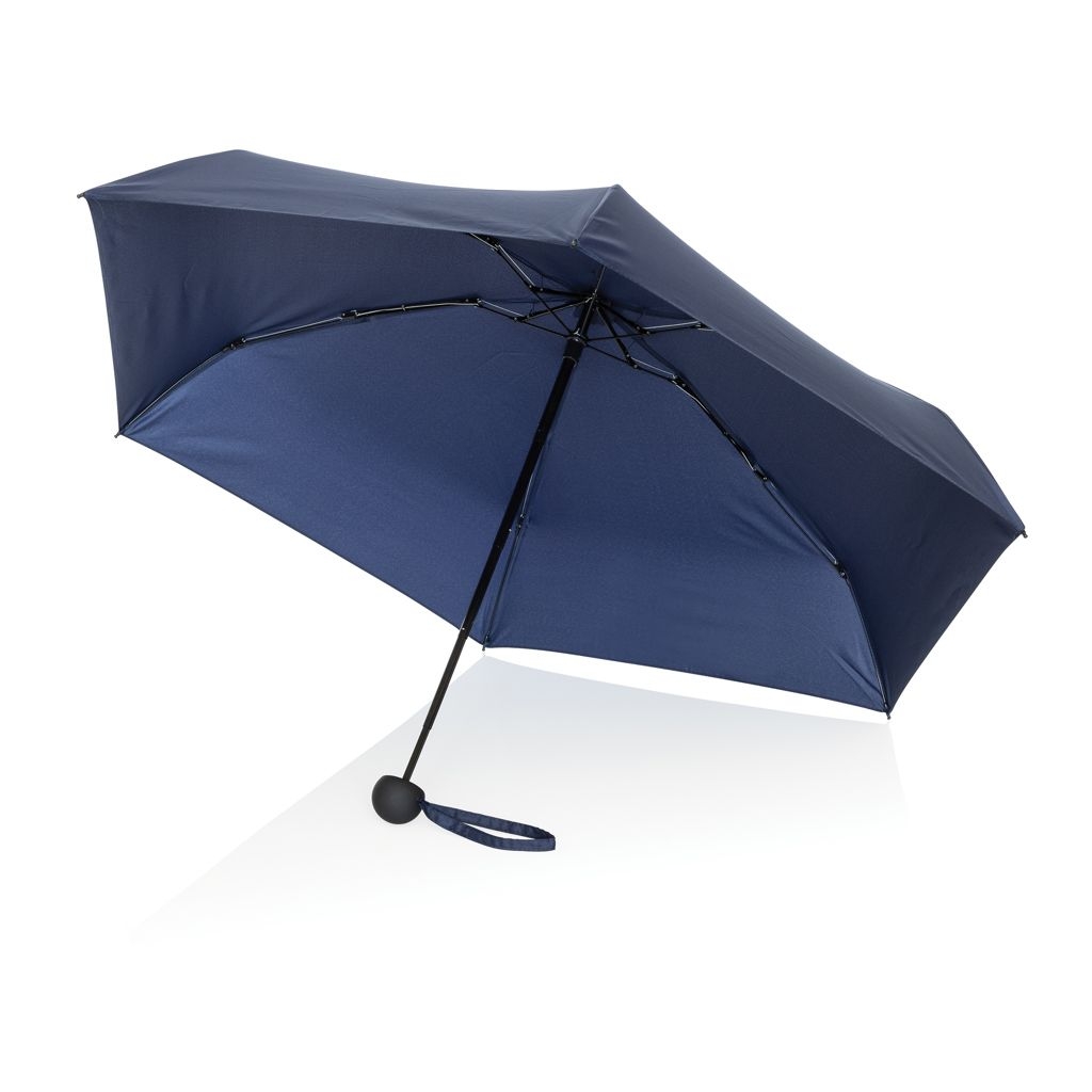 XDP850.74-2519_5“manueller Super-Mini-Schirm aus Aware™ rPET 190T Pongee_ navy blau