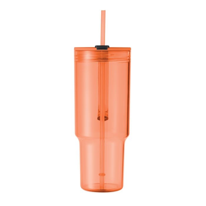 MO2964-29Mugora Trinkbecher RPET 1200ml_ transparent orange