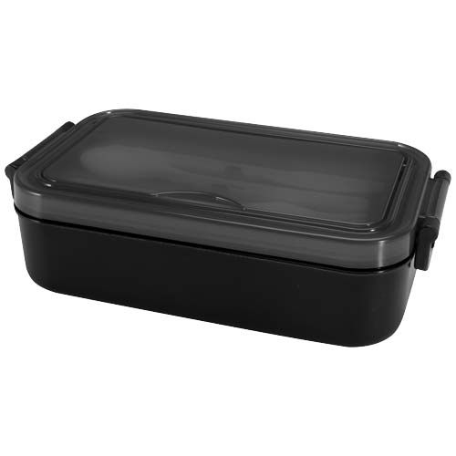 PF113420-4Snappy 1000 ml Lunchbox und Besteckset_ schwarz