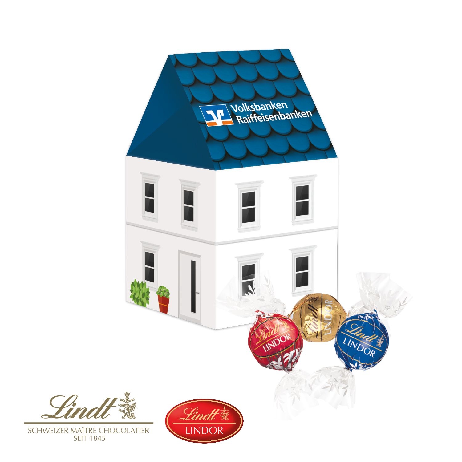 CD91717-013D Praesent Haus mit Lindt Lindor Pralinés_ Lindor Pralines
