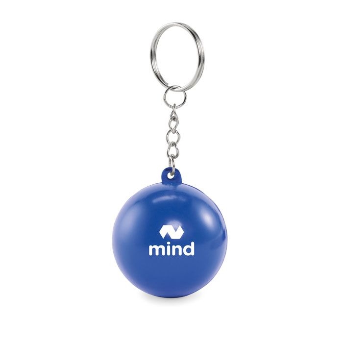 MO2454-04Cirkely Schluesselring Kugelform PU_ blau