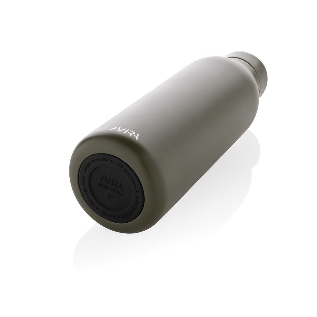 XDP438.00-8Avira Avior RCS recycelte Stainless-Steel Flasche 500ml_ gruen