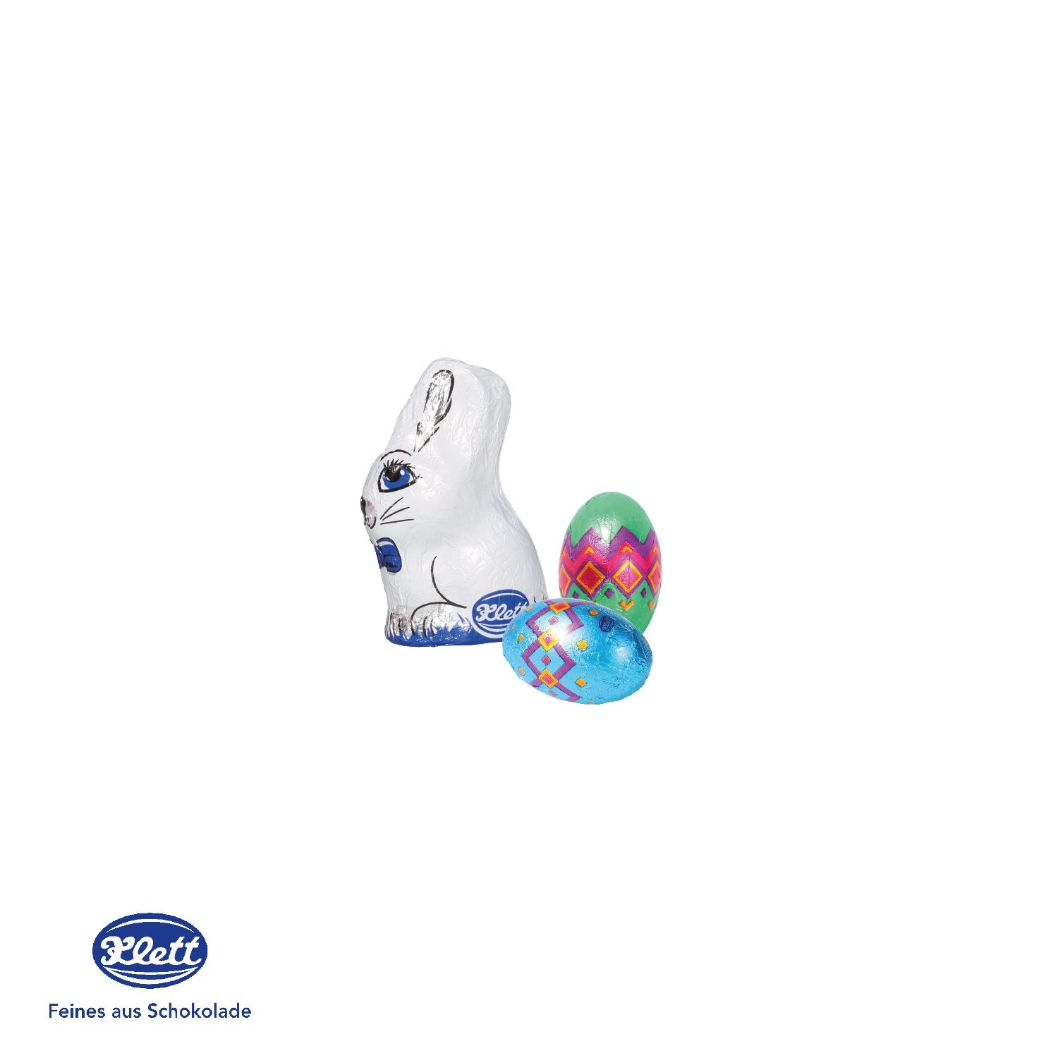 CD94677-01Kleines Osternest mit Klett Schokolade_ Schokoladenmischung