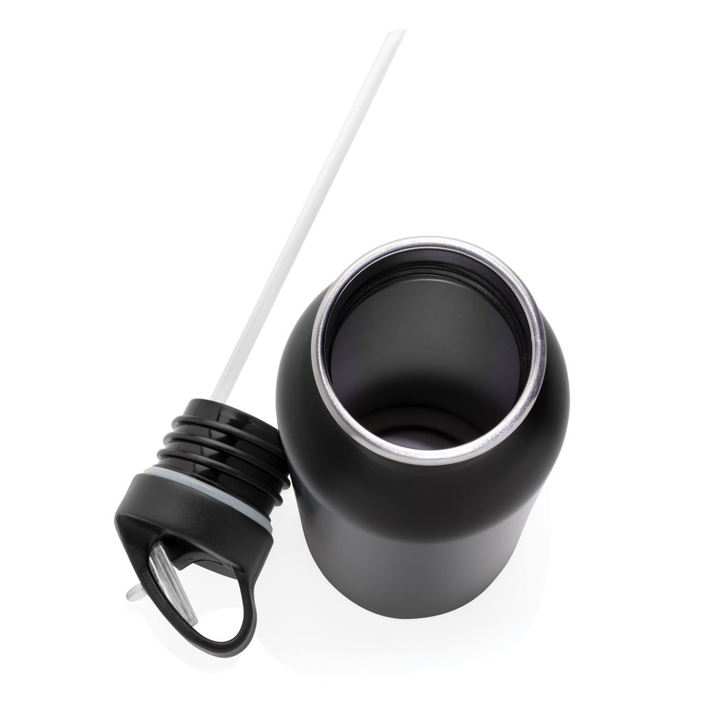 XDP436.42-1Deluxe Sportflasche aus Edelstahl_ schwarz