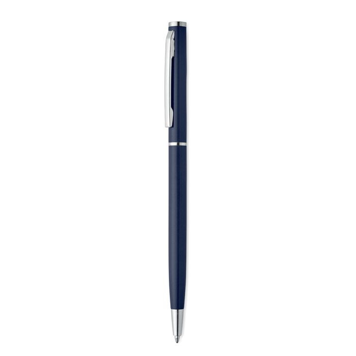 MO3139-85Nimes Drehkugelschreiber recy. Alu_ marineblau