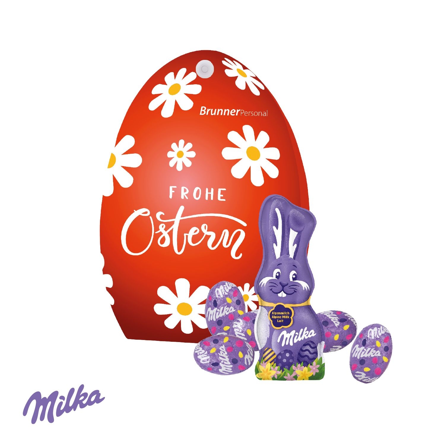 CD94687Werbe-Osterei mit Schokoladenmischung von Milka