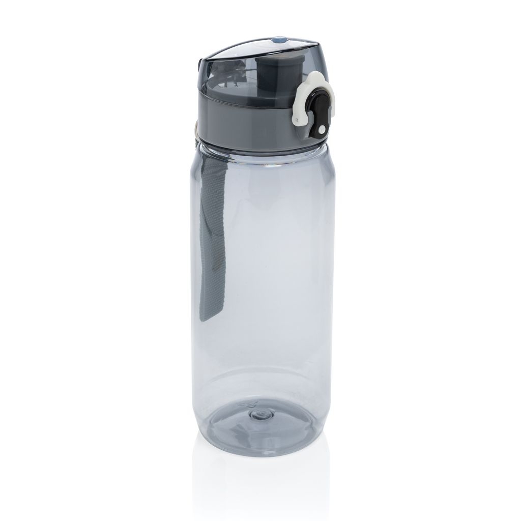 XDP437.00-1Yide RCS  rPET verschliessbare Wasserflasche 600ml_ schwarz